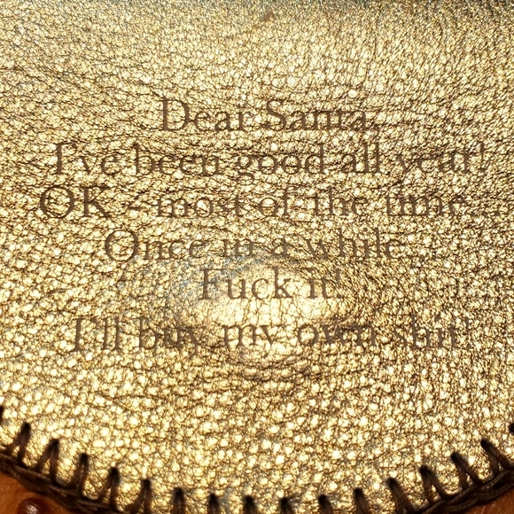DEAR SANTA... OSTRICH CLUTCH - Picture 4 of 5